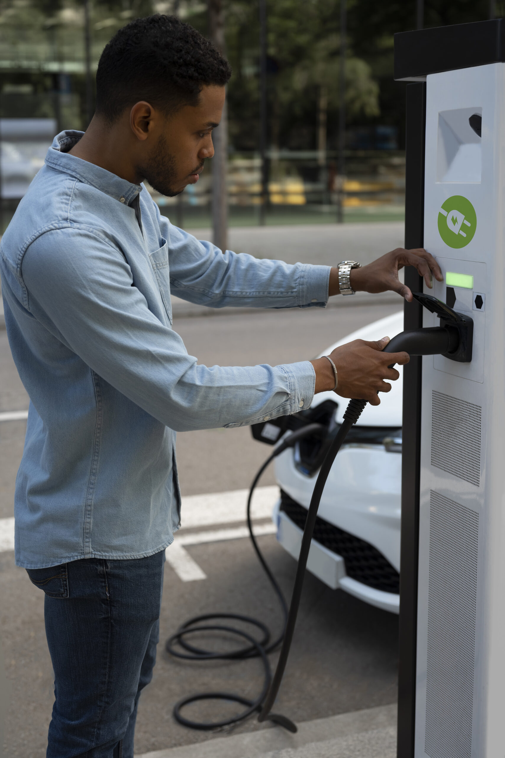 Nettoyage borne de rechargement véhicule électrique à Le Havre Seine-Maritime 76